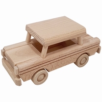 Unieke houten auto. Leuk houten speelgoed.