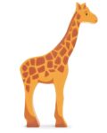 Mooie houten giraf om mee te spelen. Met deze giraf, misschien nog wat andere houten sarfaridieren en wat speelrijst kan jouw kind uren spelen. De combinatie van rijst en de houten dieren zorgen ervoor dat de fantasie van jouw kind nog meer geprikkeld wordt. Ook samen spelen wordt op deze manier nóg leuker, omdat je samen je fantasie gaat gebruiken. Speelgoed van hout gaat vaak lang mee waardoor het duurzaam is voor het milieu. Tip: Wil je niet dat de speelrijst rijst door de kamer zwerft? Voeg dan nog een houten speelbak toe aan je bestelling.