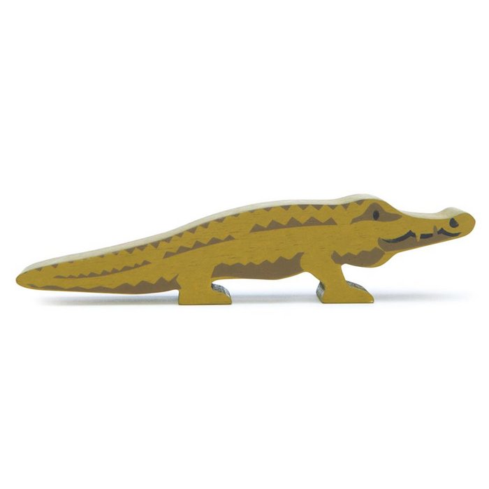 Mooie houten krokodil om mee te spelen. Deze krokodil is een toffe aanvulling op onze Safari speelset. Je kunt met deze set zorgen dat jouw kind uren speelplezier heeft. 